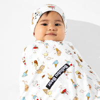 Ice Cream Bamboo Swaddle & Beanie Set