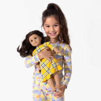 Clueless Total Betty Plaid Bamboo Matching Girls' 18" Doll Dress