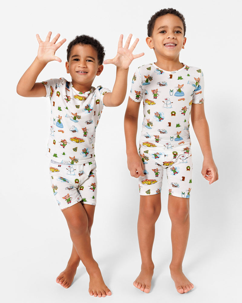 If You Give a Mouse a Cookie Christmas Bamboo Kids Pajama Short Set