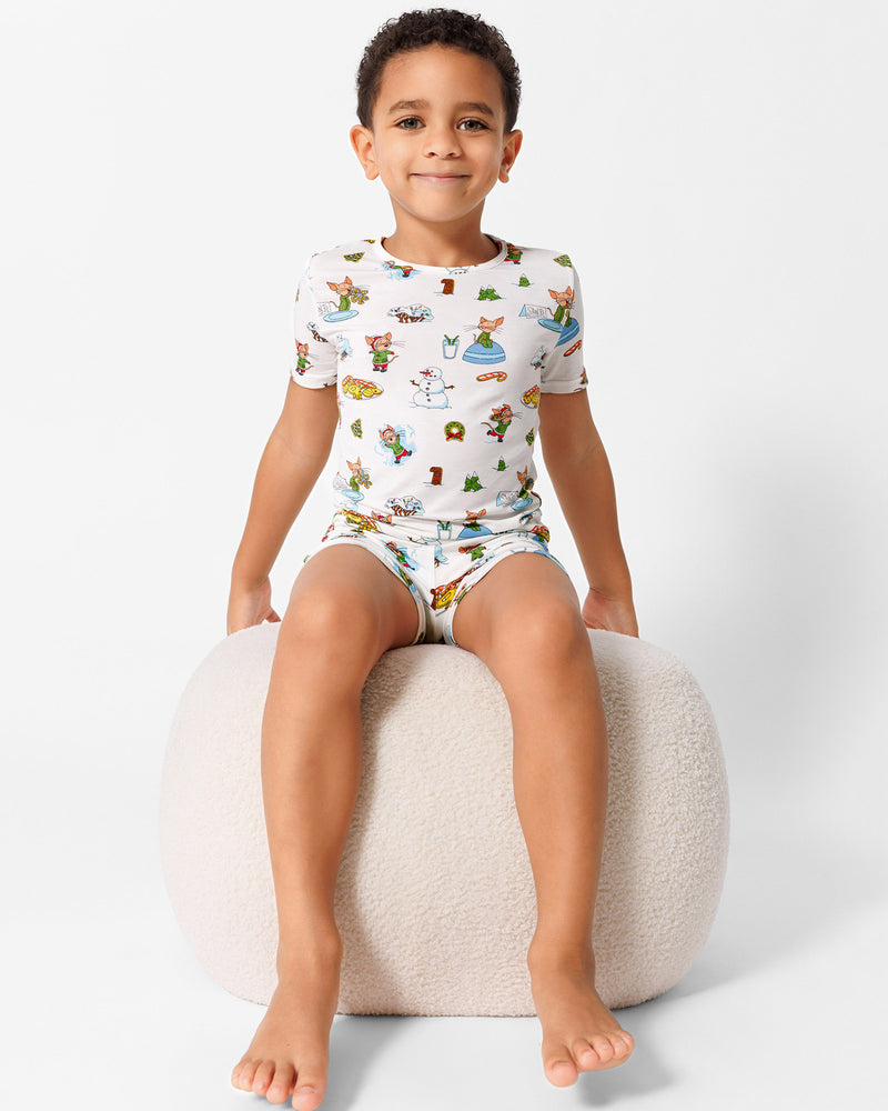 If You Give a Mouse a Cookie Christmas Bamboo Kids Pajama Short Set