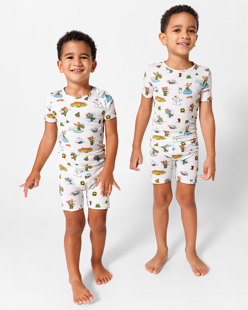 If You Give a Mouse a Cookie Christmas Bamboo Kids Pajama Short Set