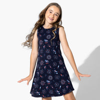 Fireworks Bamboo Girls' Sleeveless Dress
