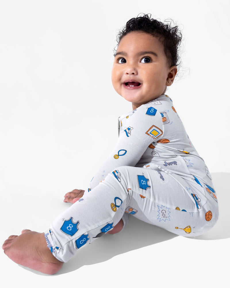 All Star Basketball Bamboo Convertible Footie