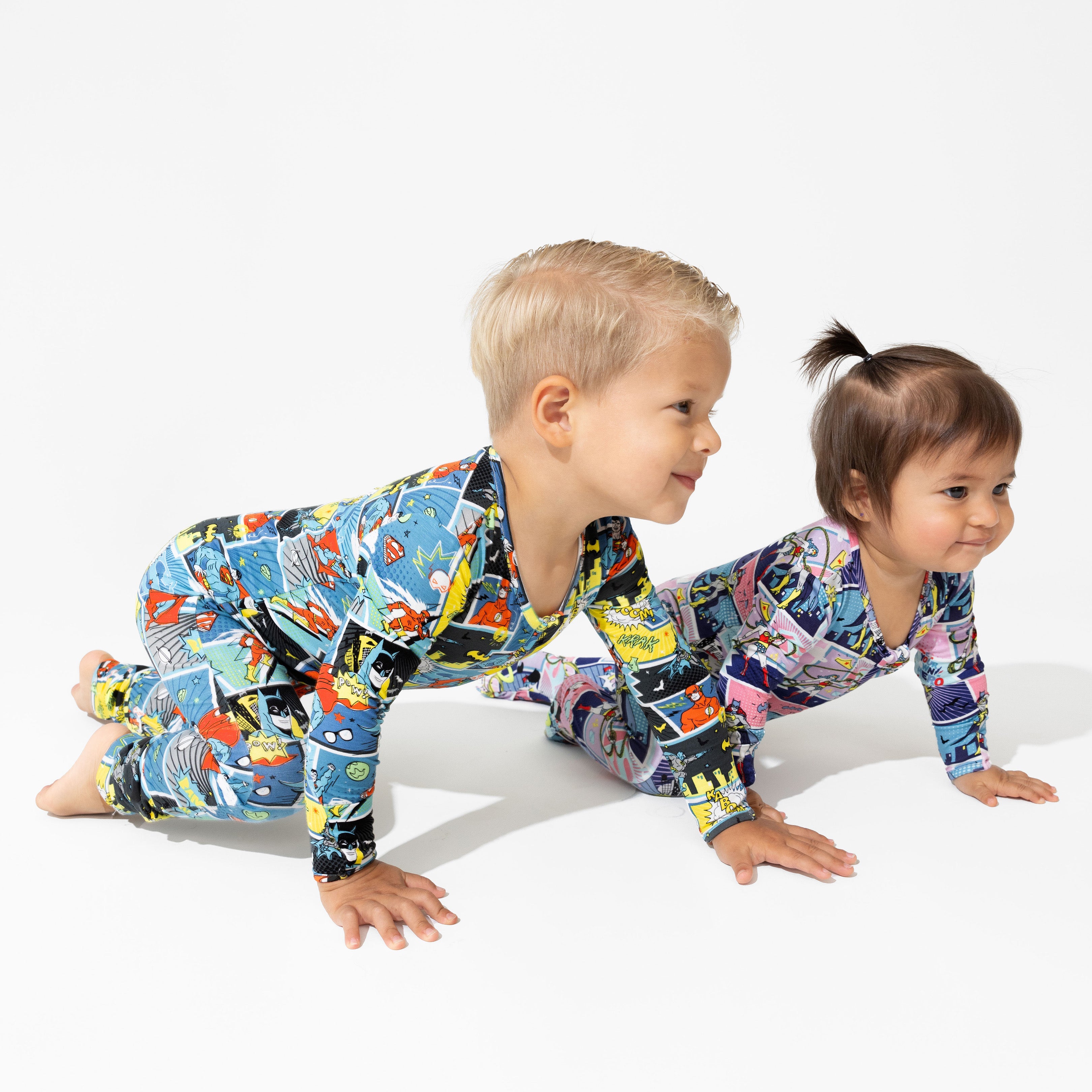 Justice League Heroes Bamboo Convertible Footie: Cozy Superhero