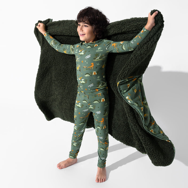 Jurassic Park: Safari Bamboo Sherpa Blanket