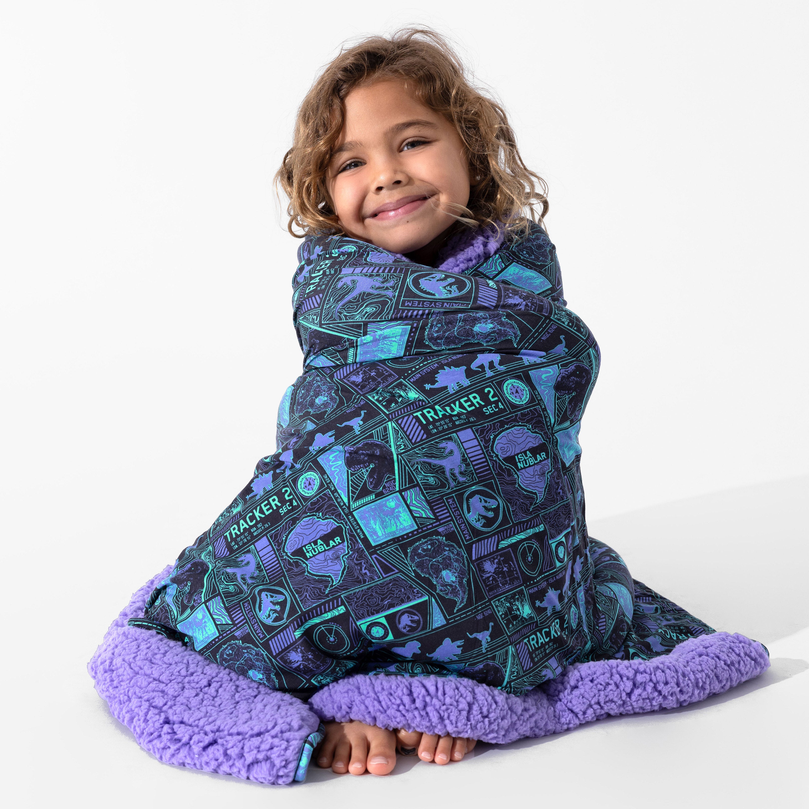 Jurassic Park Tracker Bamboo Sherpa Blanket – Cozy, Soft
