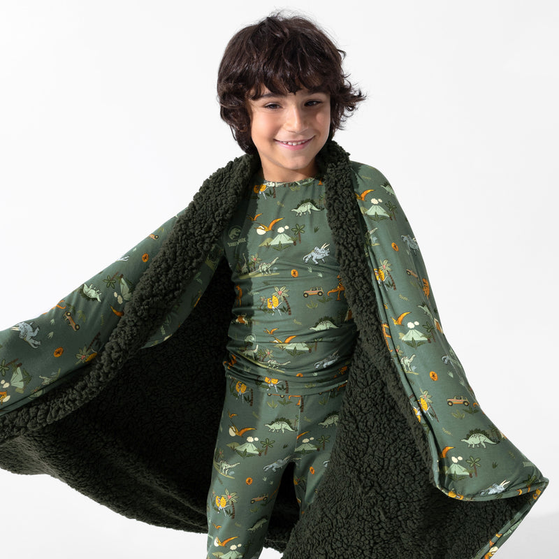 Jurassic Park: Safari Bamboo Sherpa Blanket