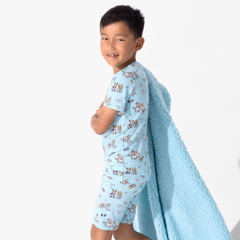 Sloth Pajama Party Bamboo Kids Pajama Short Set