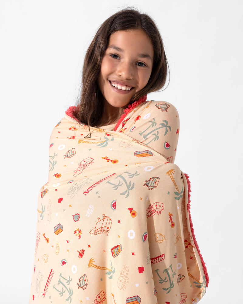 Minecraft: Summer Vibes Bamboo Sherpa Blanket