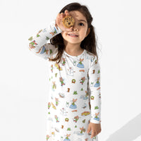 If You Give A Mouse A Cookie Christmas Bamboo Girls' Long Sleeve Dress