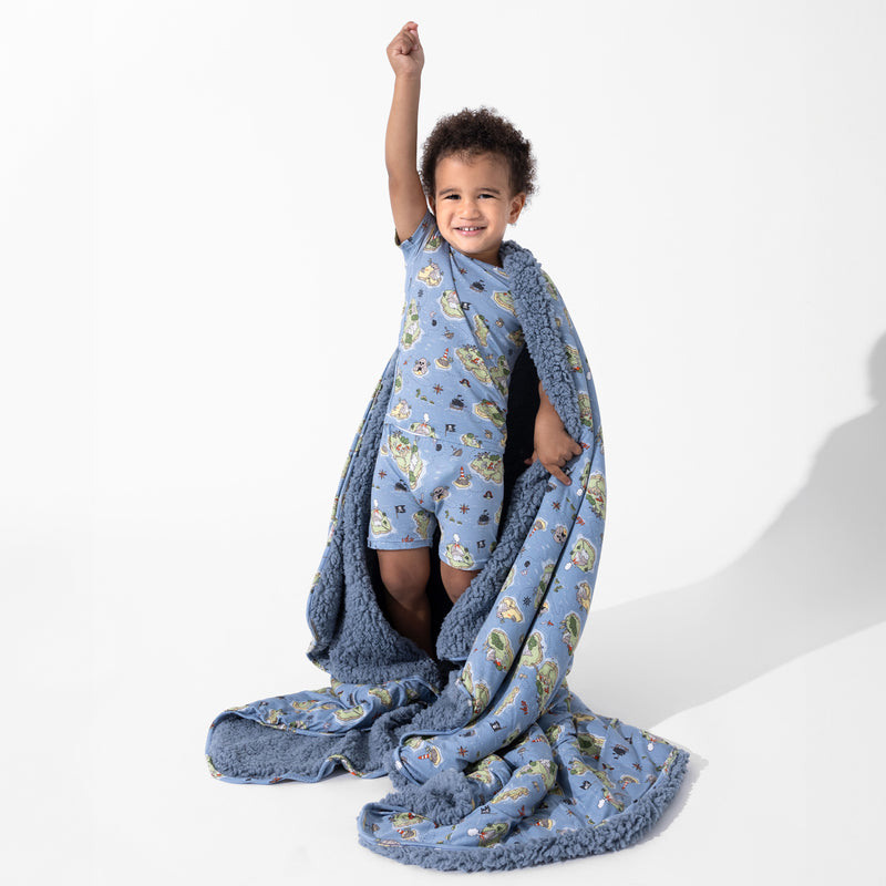 Pirate Cove Bamboo Sherpa Blanket