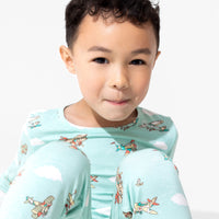 Vintage Airplanes Bamboo Kids Pajamas
