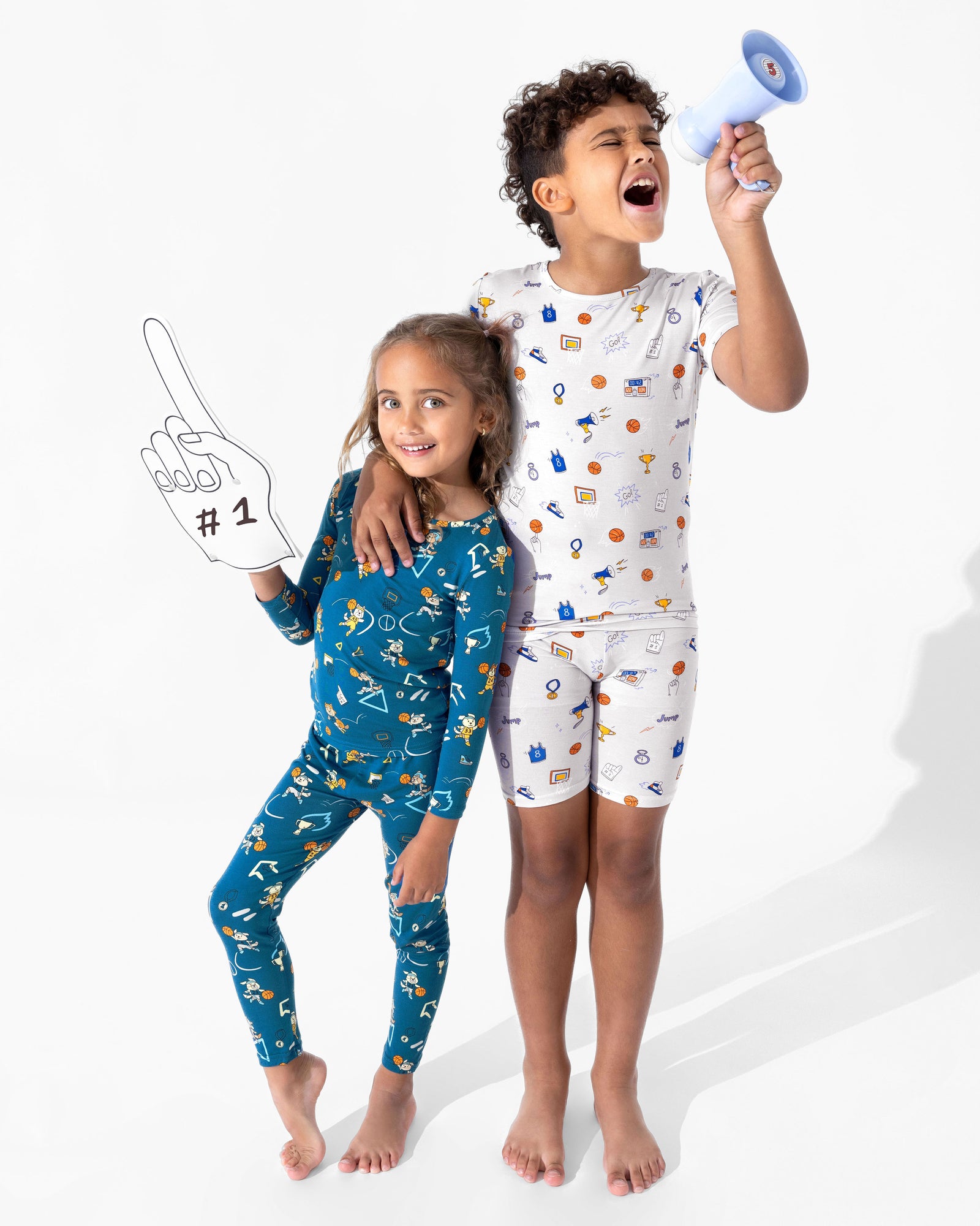 All Star Basketball Bamboo Kids Pajama Short Set