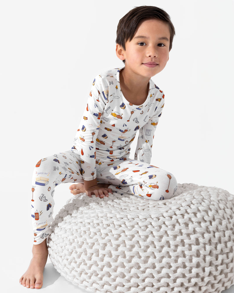 Boxing Bamboo Kids Pajamas