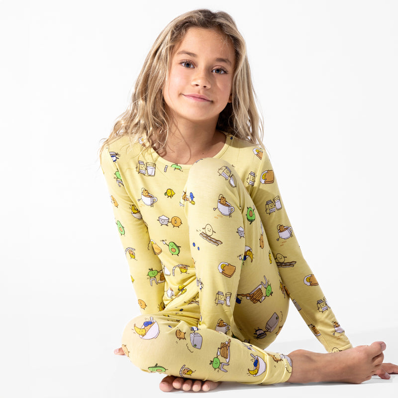 Love You Brunches Bamboo Kids Pajamas