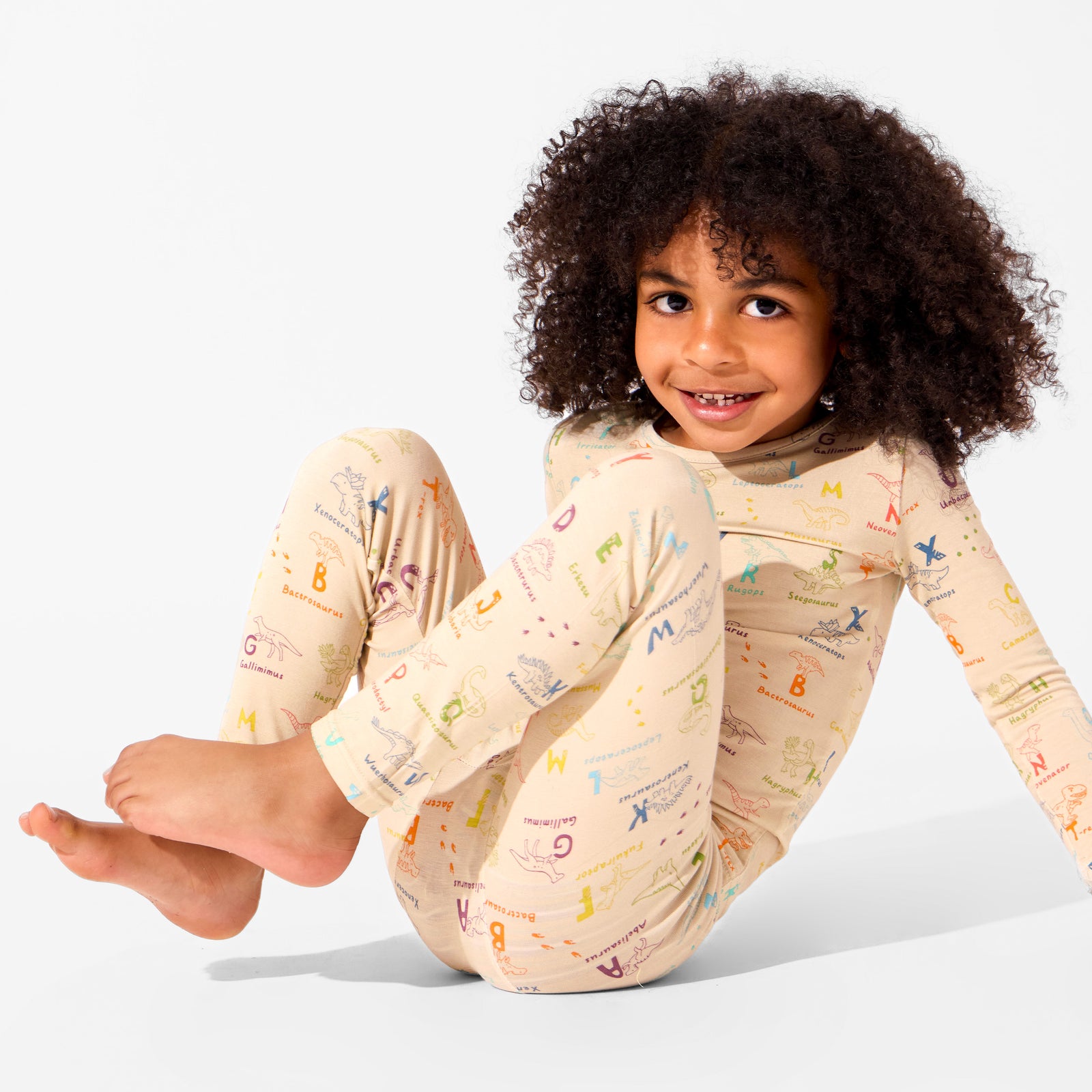 Dino ABC Bamboo Kids Pajamas