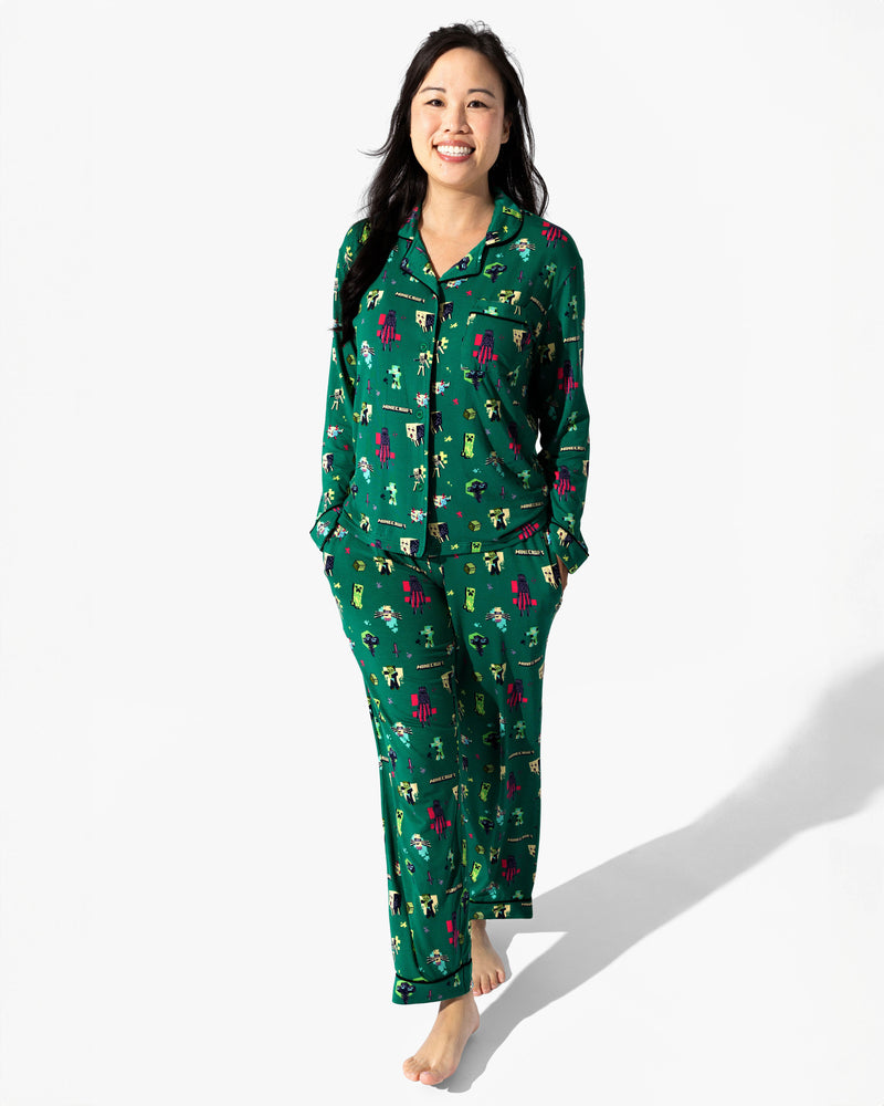 Minecraft: Midnight Mobs Bamboo Women's Pajama Set