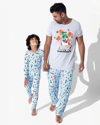 Minecraft: Chicken Jockey Bamboo Kids Pajamas