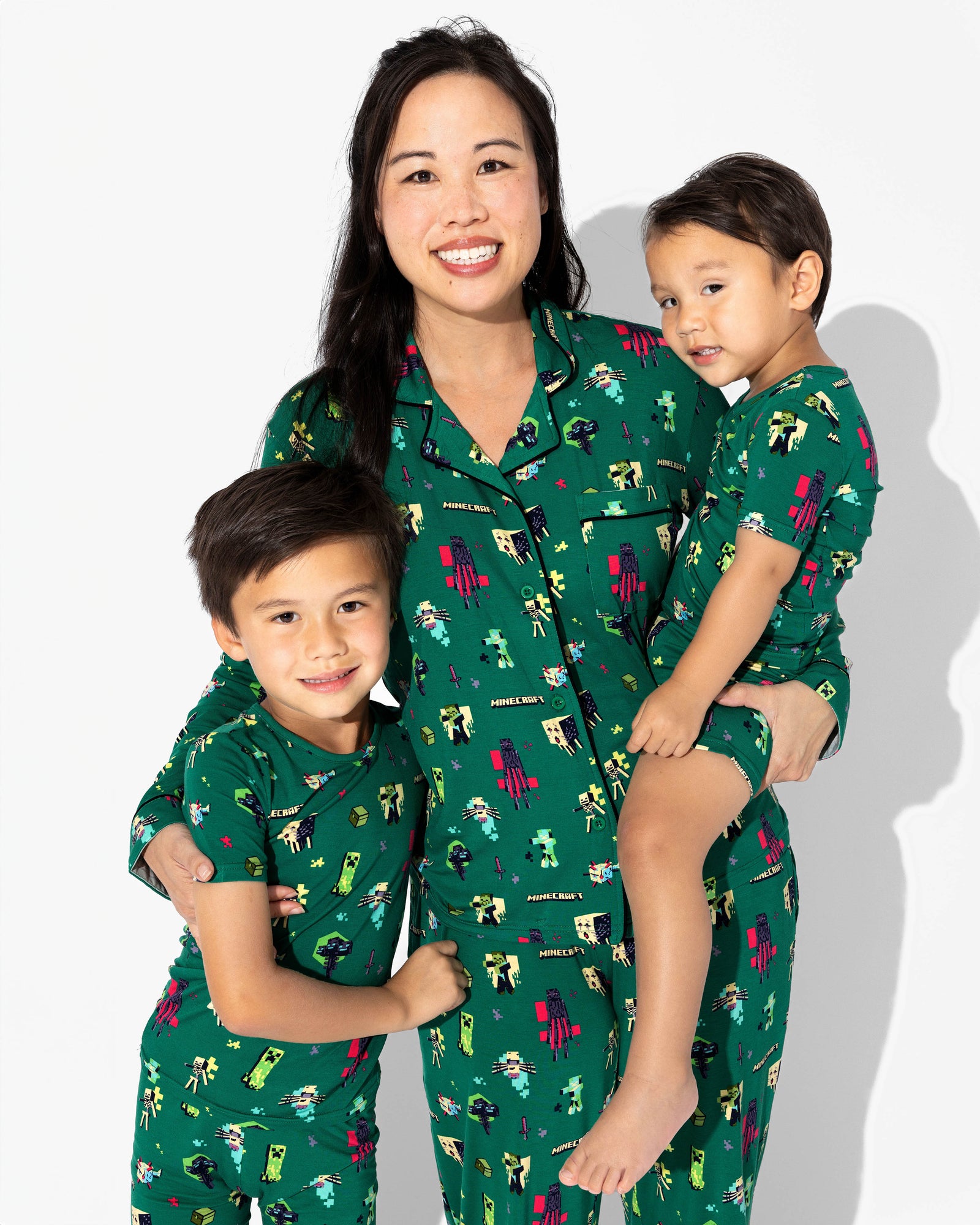 Minecraft: Midnight Mobs Bamboo Kids Pajama Short Set