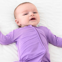 Lavender Bamboo Convertible Footie