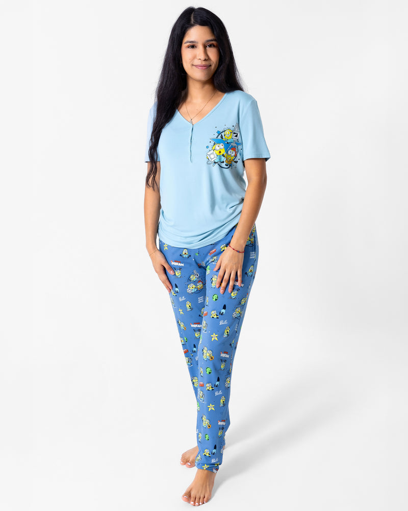 Minions: Lights Camera Action Bamboo Women's Pajama Set