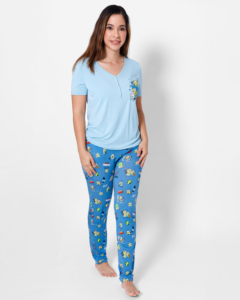 Minions: Lights Camera Action Bamboo Women's Pajama Set
