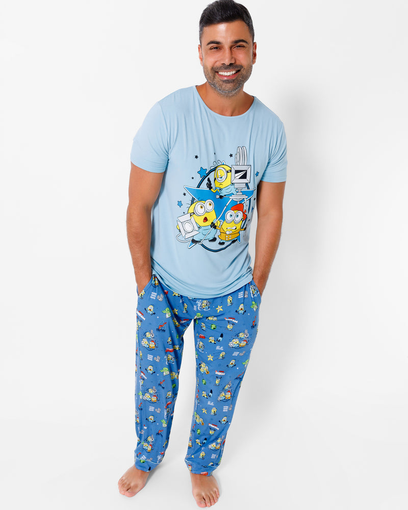 Minions: Lights Camera Action Bamboo Men's Pajama Set
