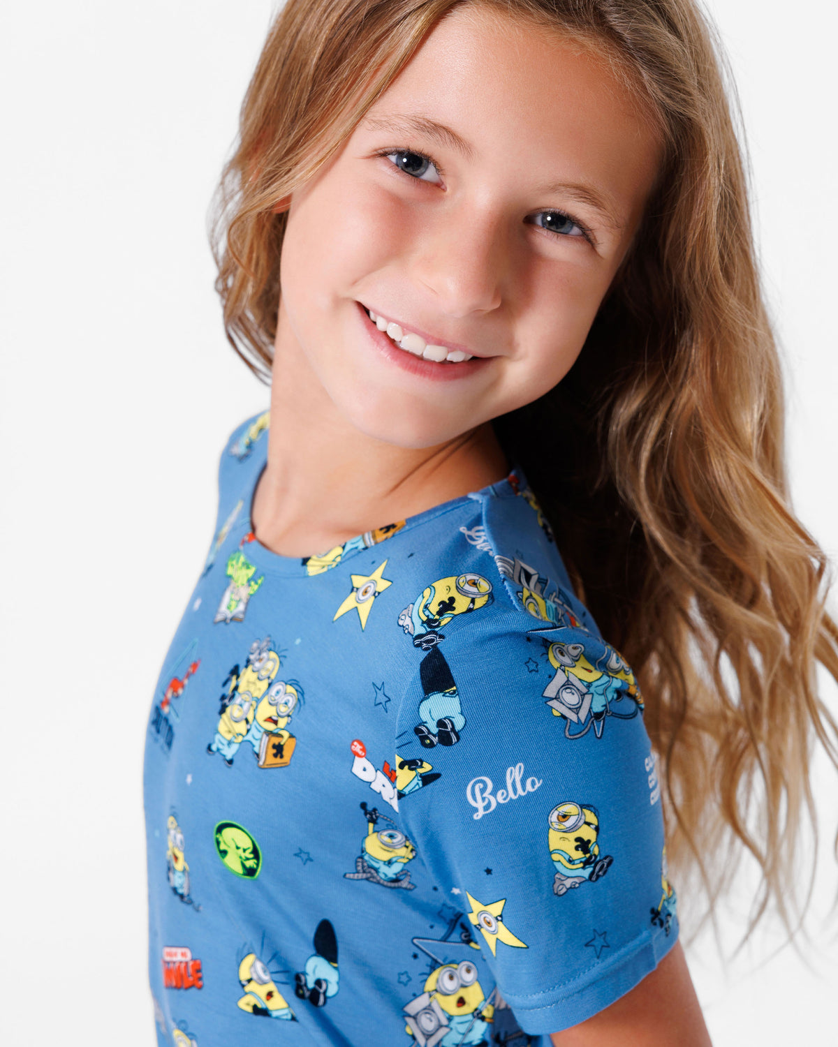 Minions: Lights Camera Action Bamboo Girls' Short Sleeve Dress