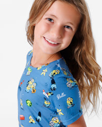 Minions: Lights Camera Action Bamboo Girls' Short Sleeve Dress