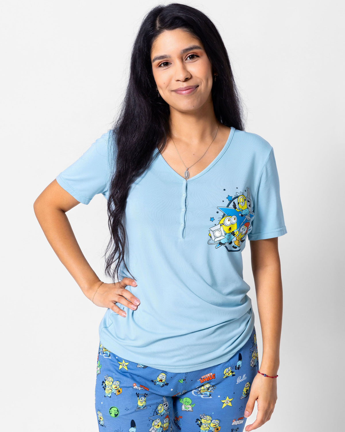 Minions: Lights Camera Action Bamboo Women's Pajama Set