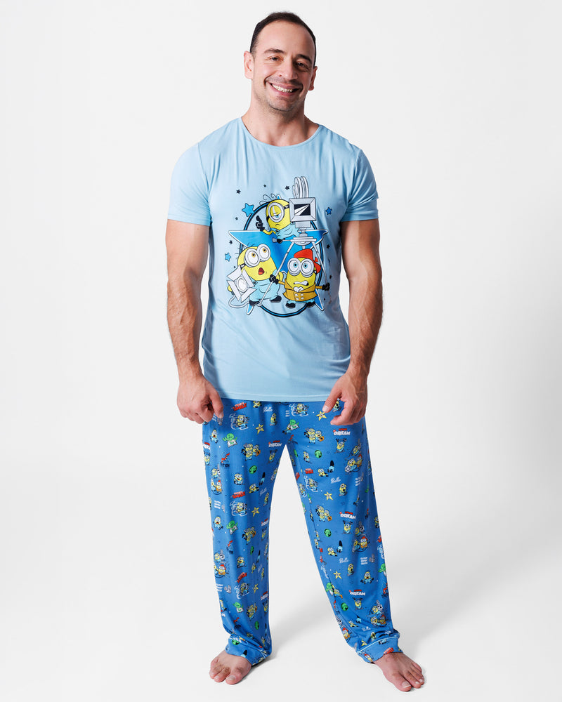Minions: Lights Camera Action Bamboo Men's Pajama Set