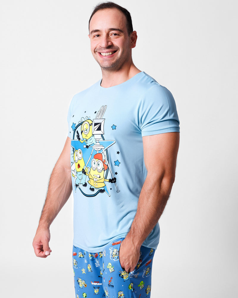 Minions: Lights Camera Action Bamboo Men's Pajama Set