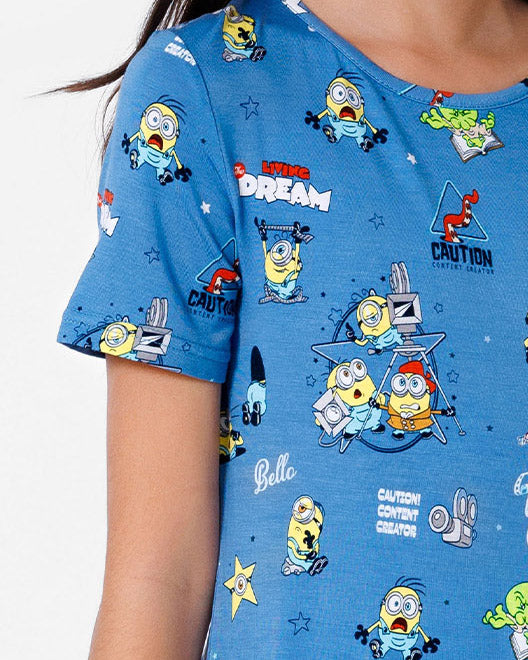 Minions: Lights Camera Action Bamboo Kids Pajama Short Set
