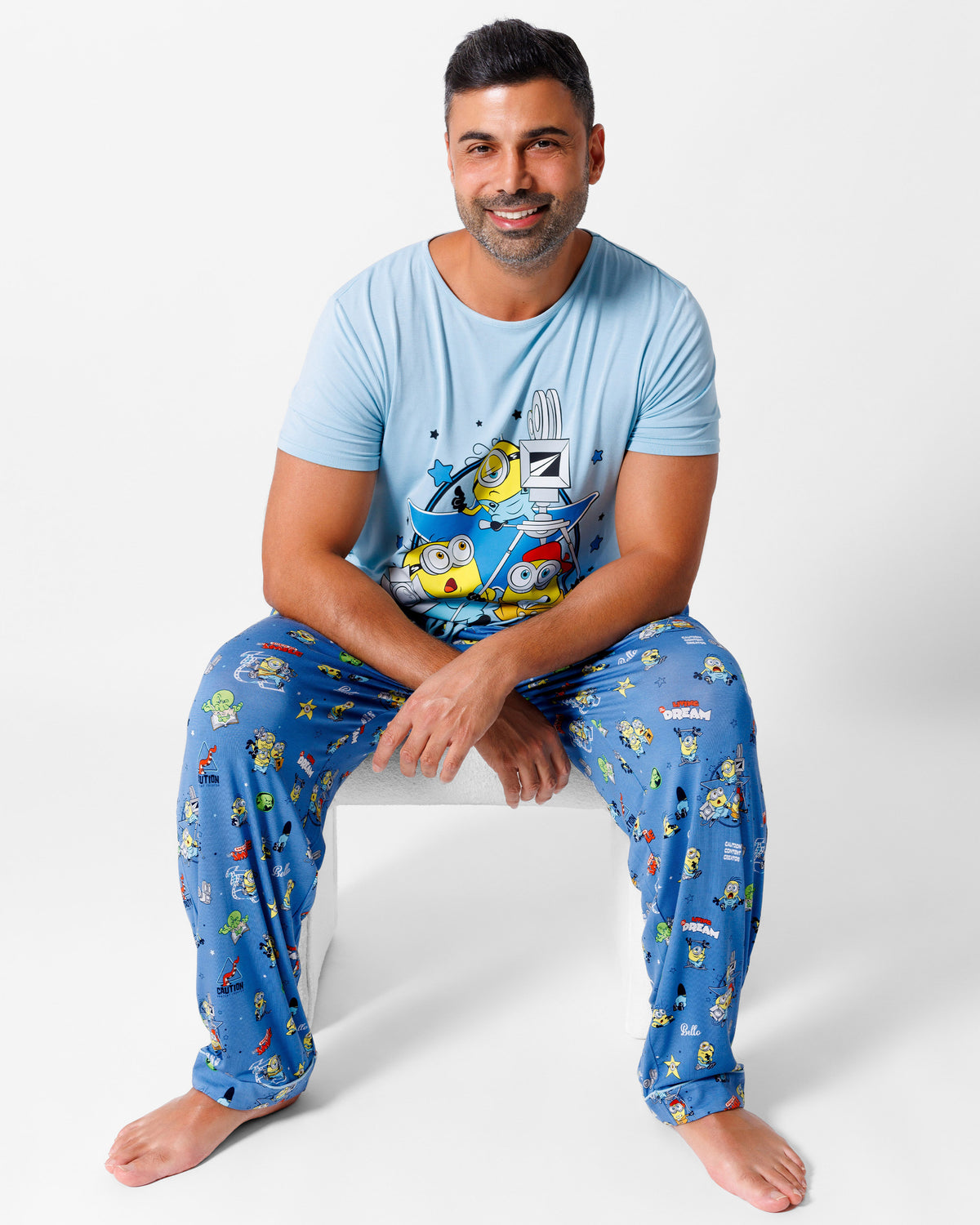 Minions: Lights Camera Action Bamboo Men's Pajama Set