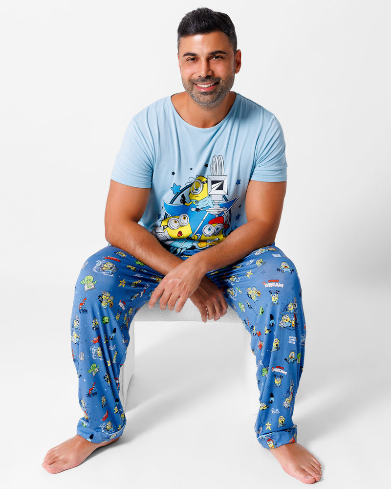Minions: Lights Camera Action Bamboo Men's Pajama Set