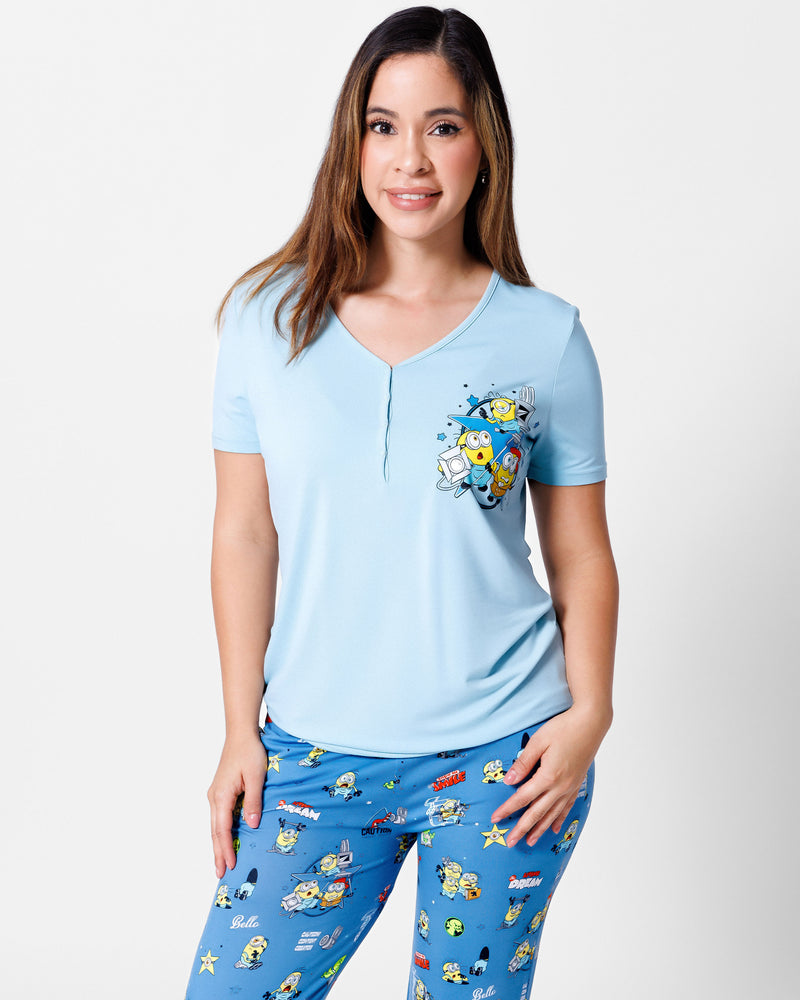 Minions: Lights Camera Action Bamboo Women's Pajama Set