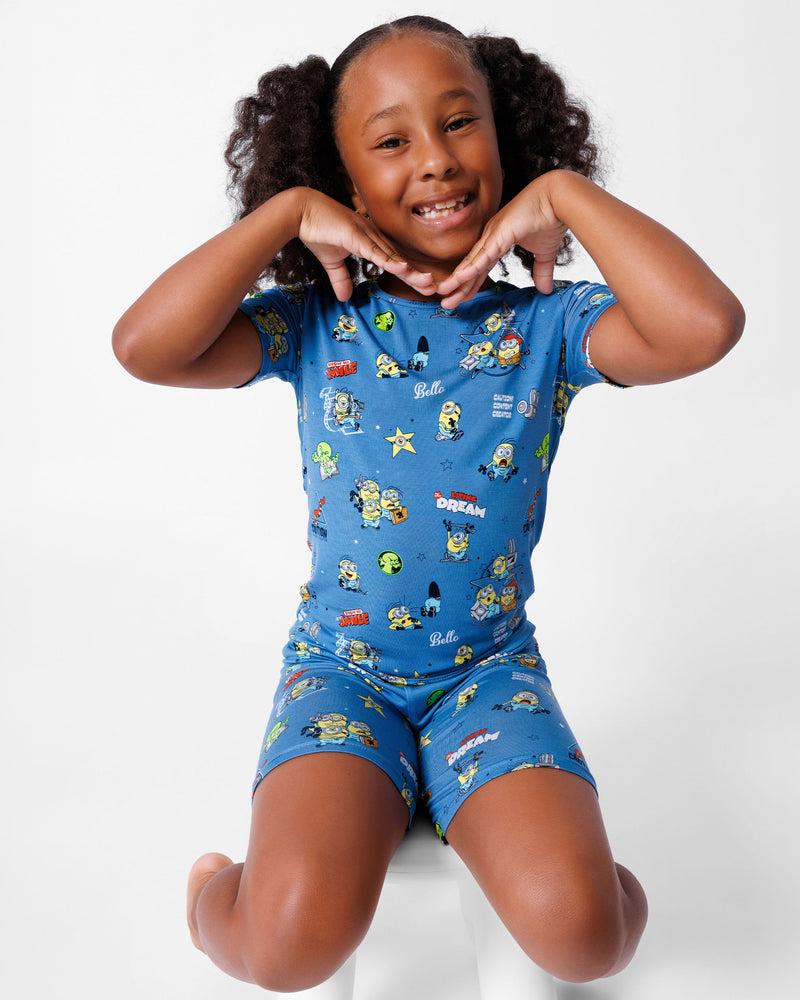 Minions: Lights Camera Action Bamboo Kids Pajama Short Set