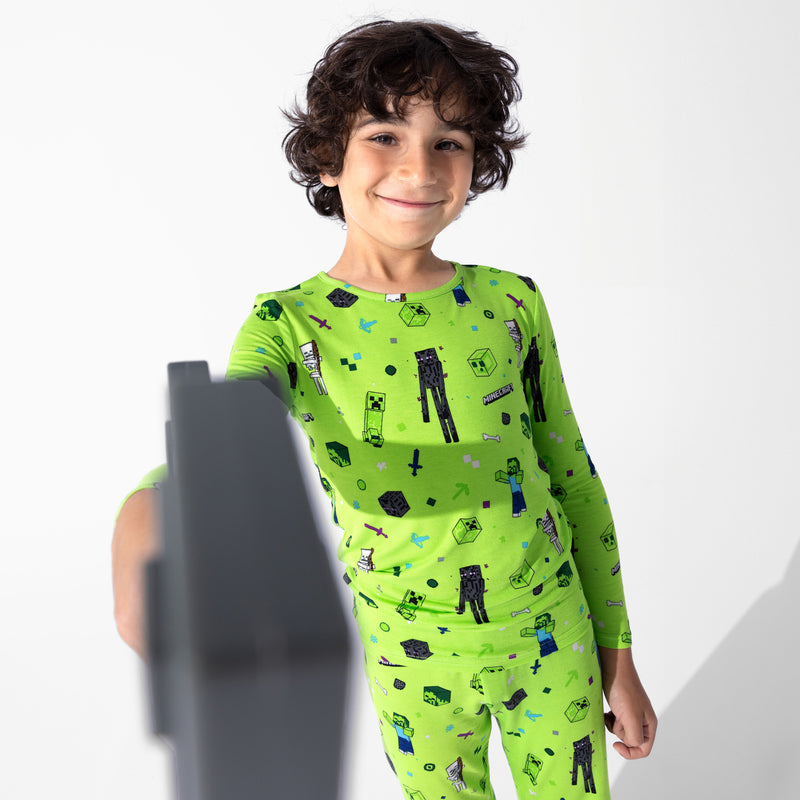 Minecraft Mob Squad Bamboo Kids Pajamas