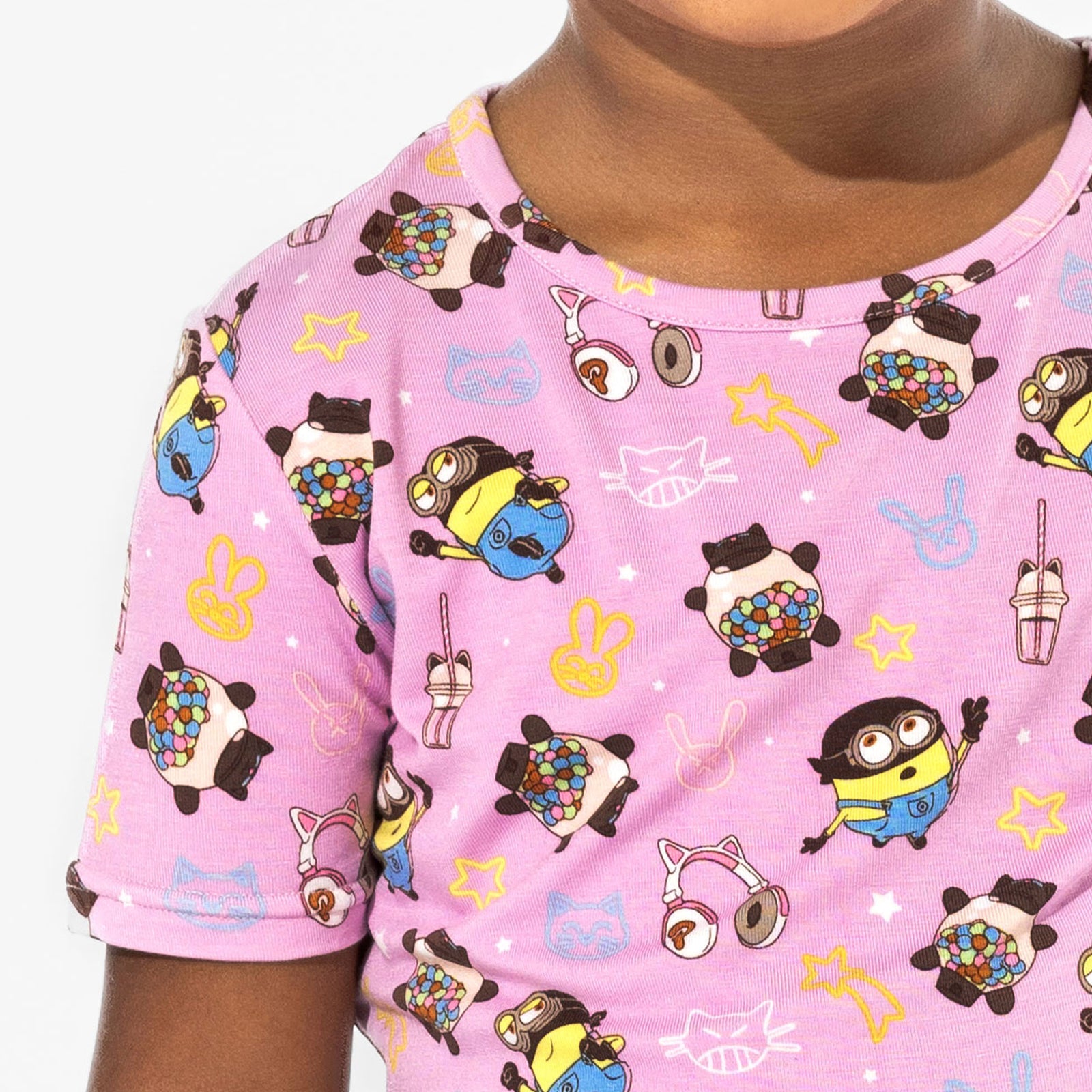 Despicable Me 4: Minions Always Popping Bamboo Kids Pajama Short Set