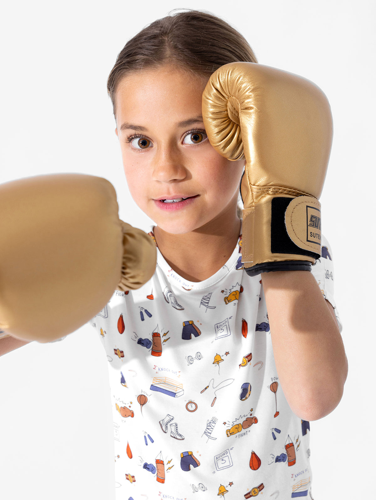 Boxing Bamboo Kids Pajama Short Set