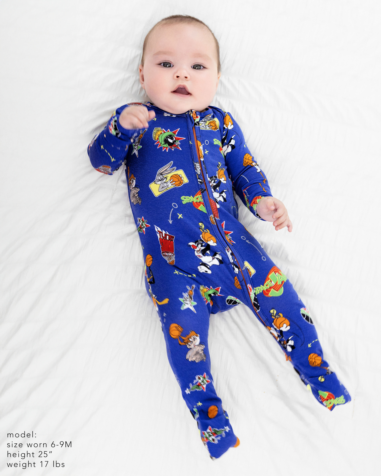 Space Jam Bamboo Convertible Footie