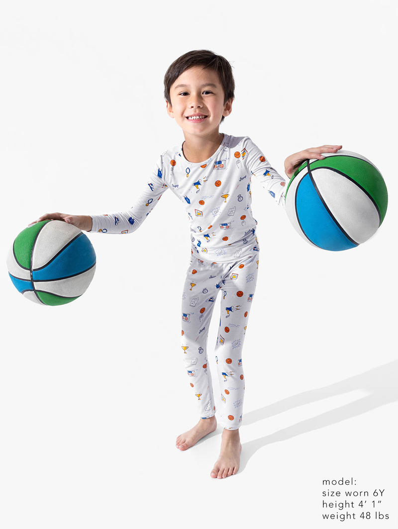 All Star Basketball Bamboo Kids Pajamas