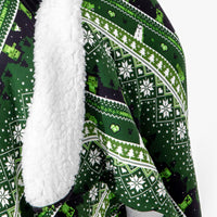 Minecraft Creeper Holiday Bamboo Sherpa Blanket