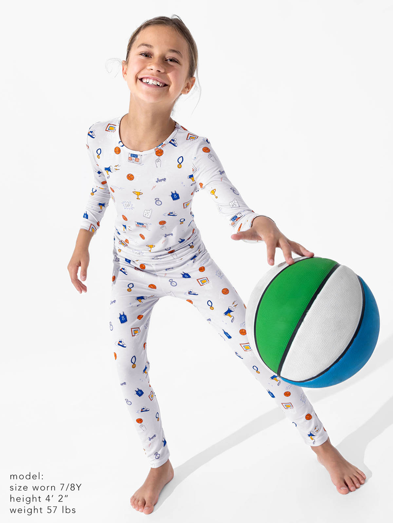 All Star Basketball Bamboo Kids Pajamas
