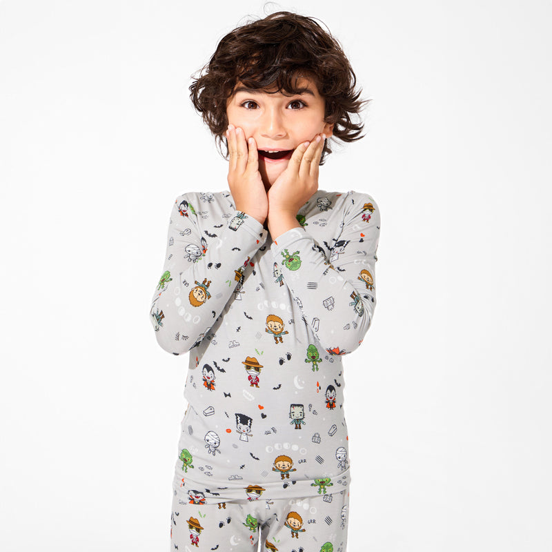 Little Monsters Bamboo Kids Pajamas