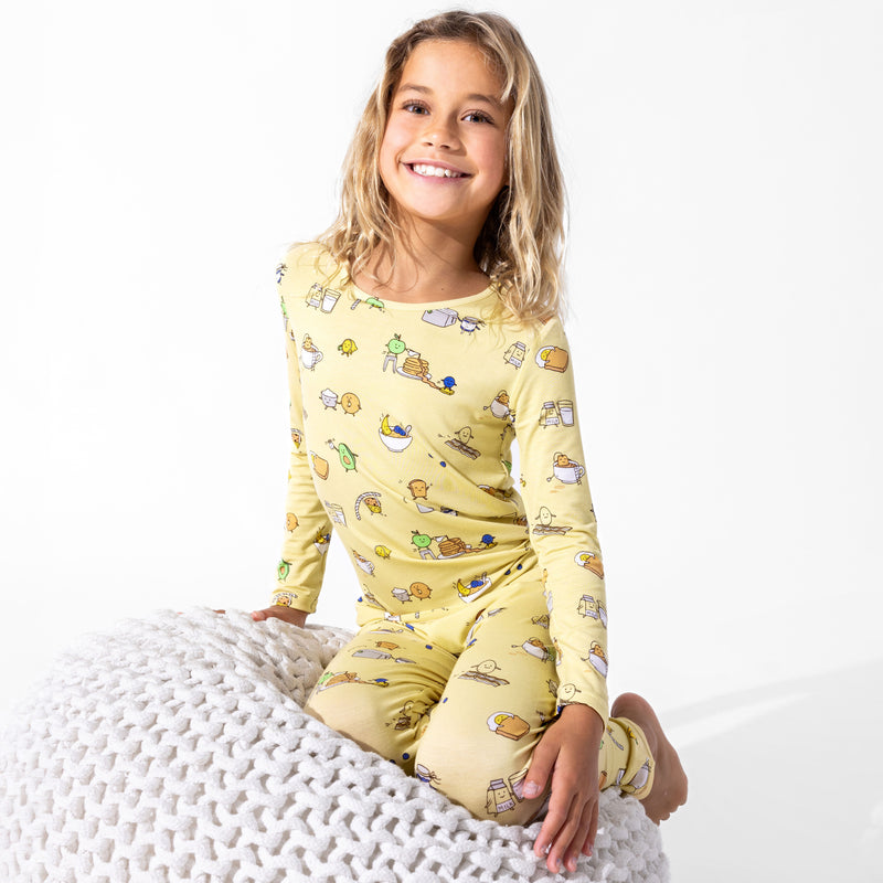 Love You Brunches Bamboo Kids Pajamas