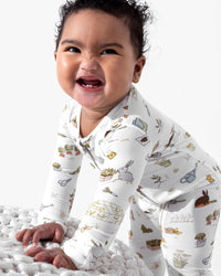 Bunny Garden Bamboo Convertible Footie