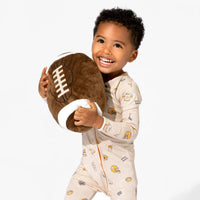 Football Bamboo Convertible Footie