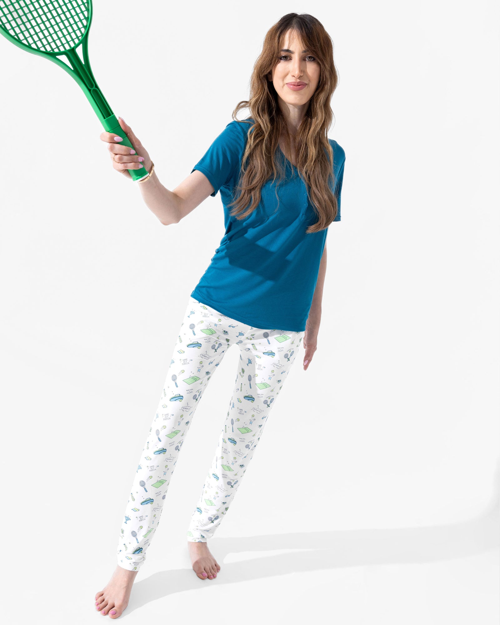 Tennis Bamboo Women's Pajama Set