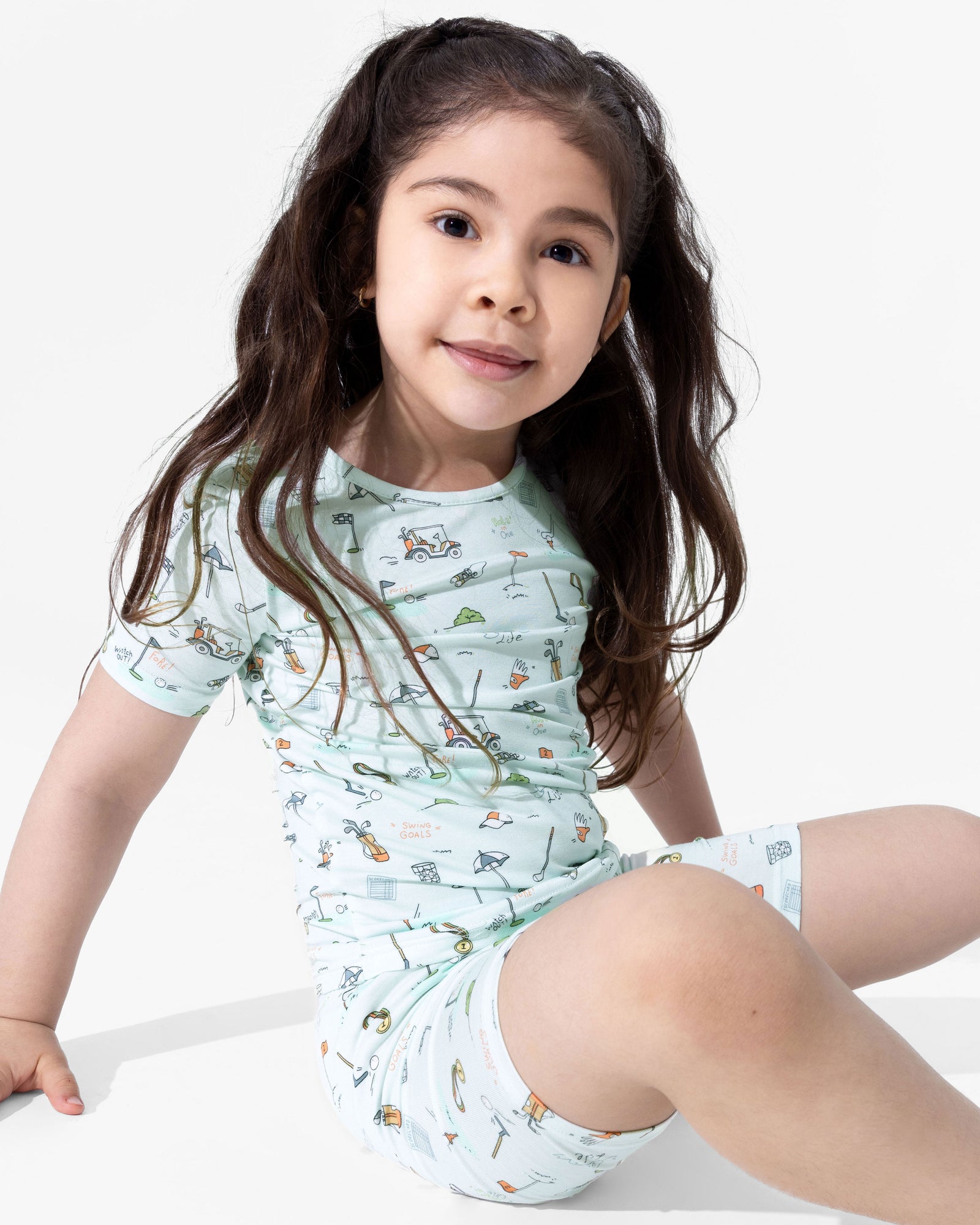 Golf Bamboo Kids Pajama Short Set